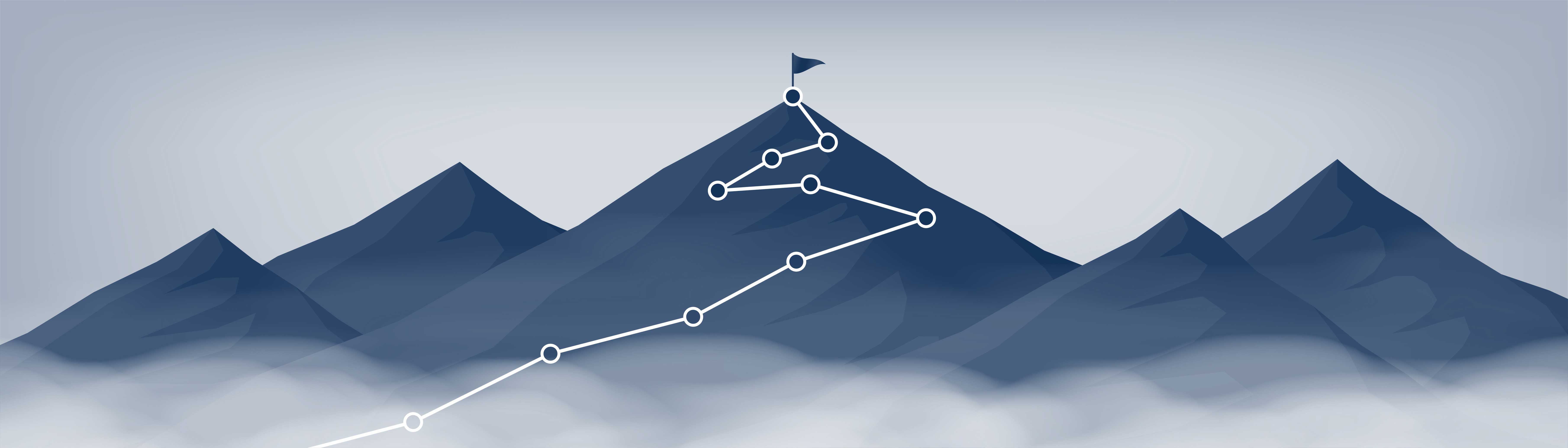 Mountain path leading to the summit reflects Evatec’s vision as the thinfilm powerhouse