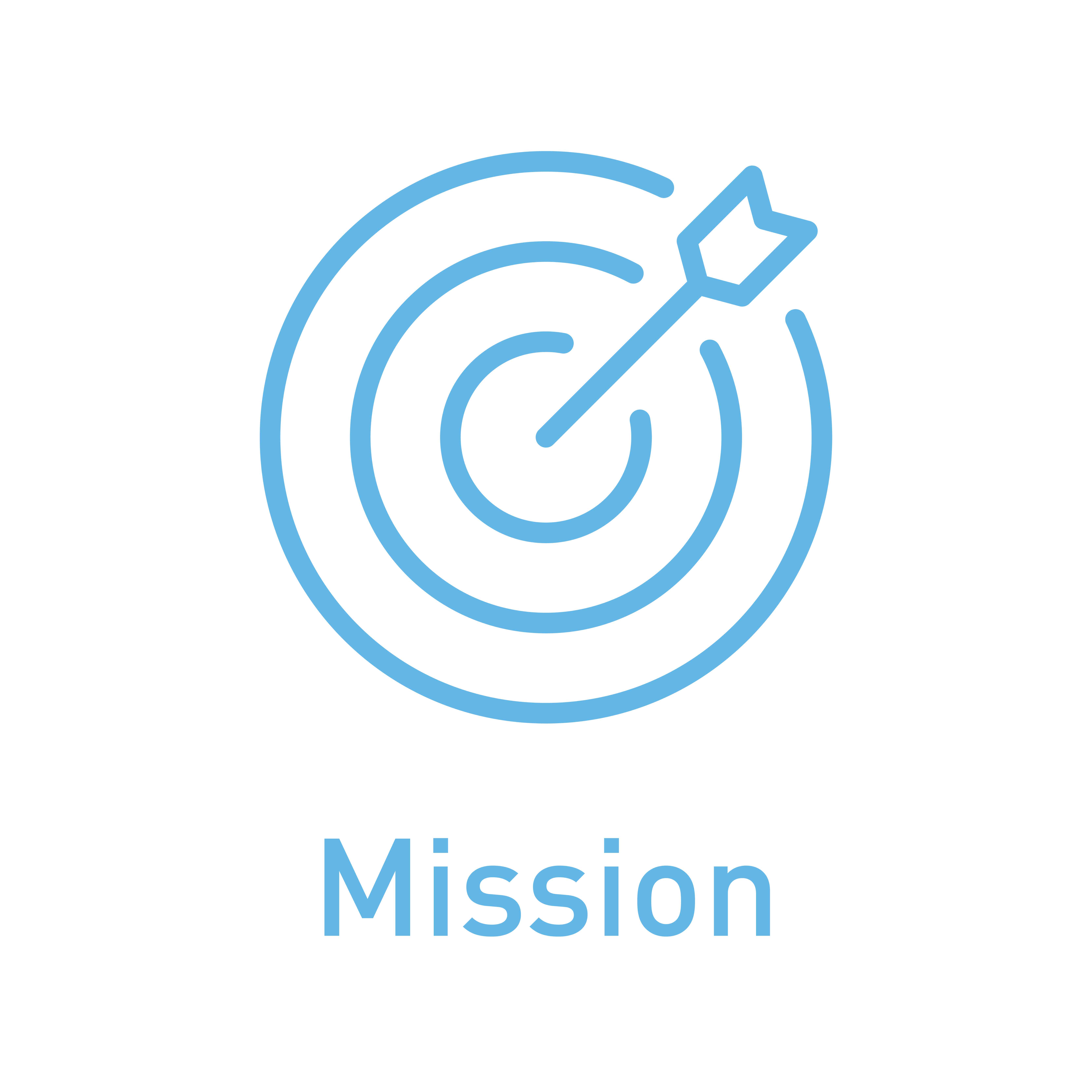 Mission icon with target and arrow